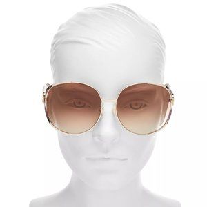 BRAND NEW Gucci Oversize Retro Round Sunglasses (63mm)